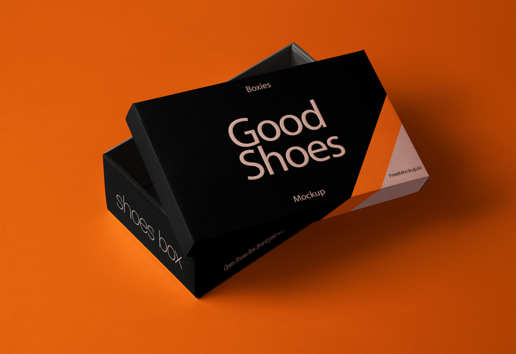 Free Shoes Box Mockups