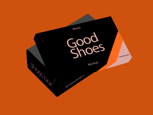 Shoes Box Mockups Vectors