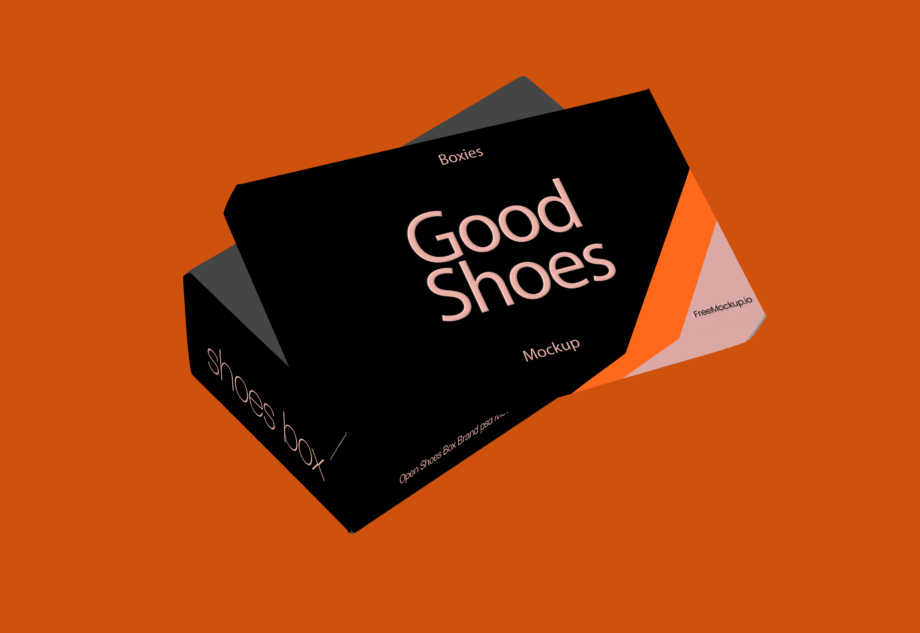 Shoes Box Mockup - Free Mockup Designs