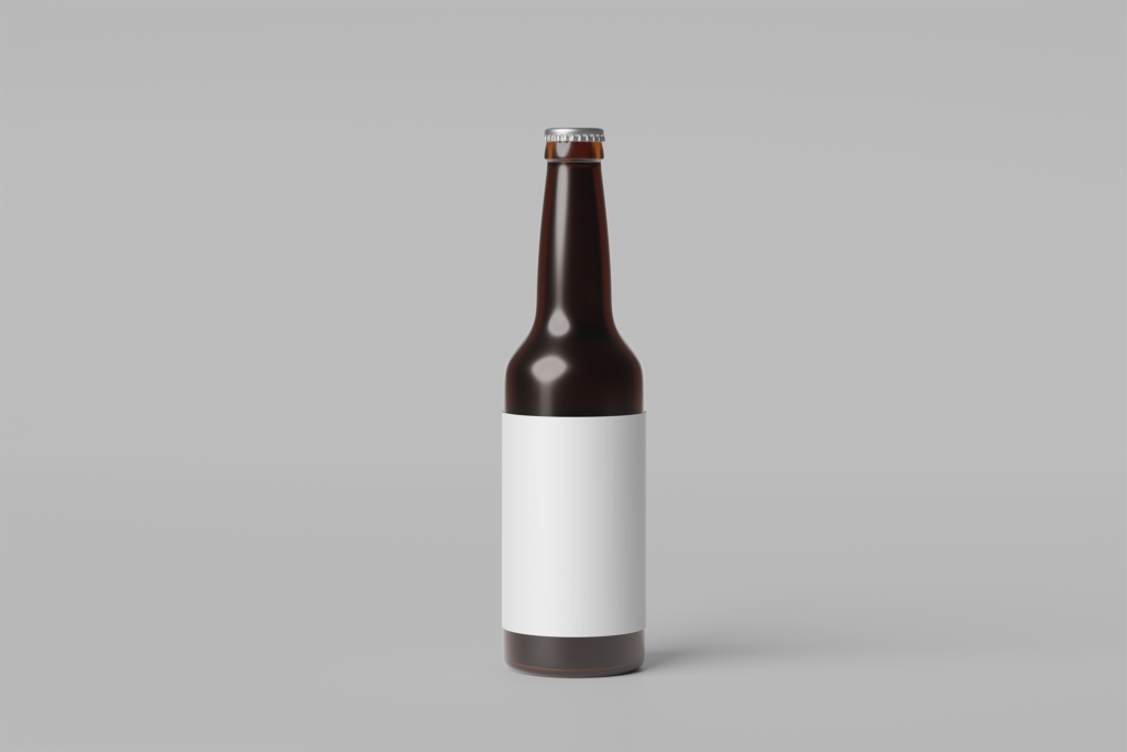 Single Bottle Mockup