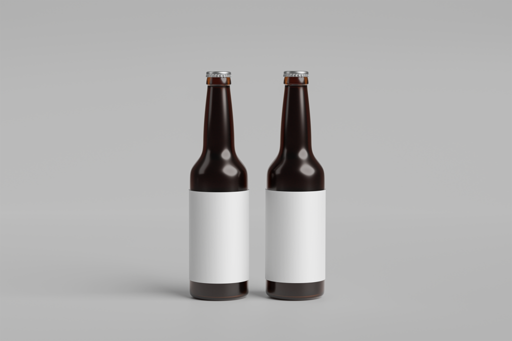 Twin Bottle Mockup